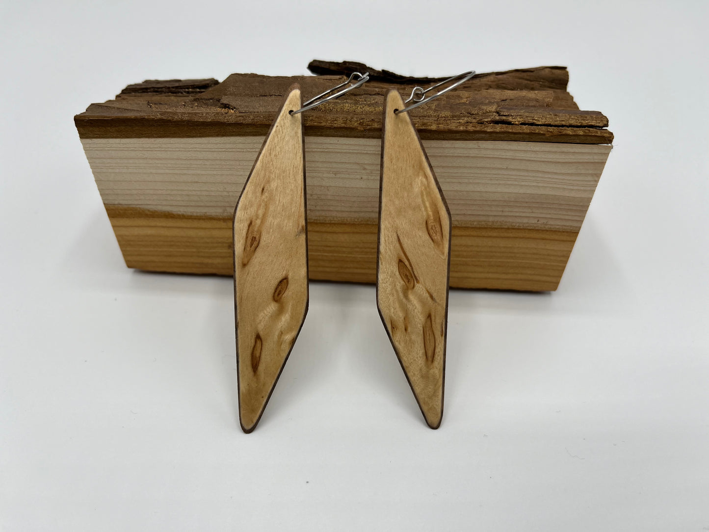 Elm & Walnut Rhomboids with Hoops