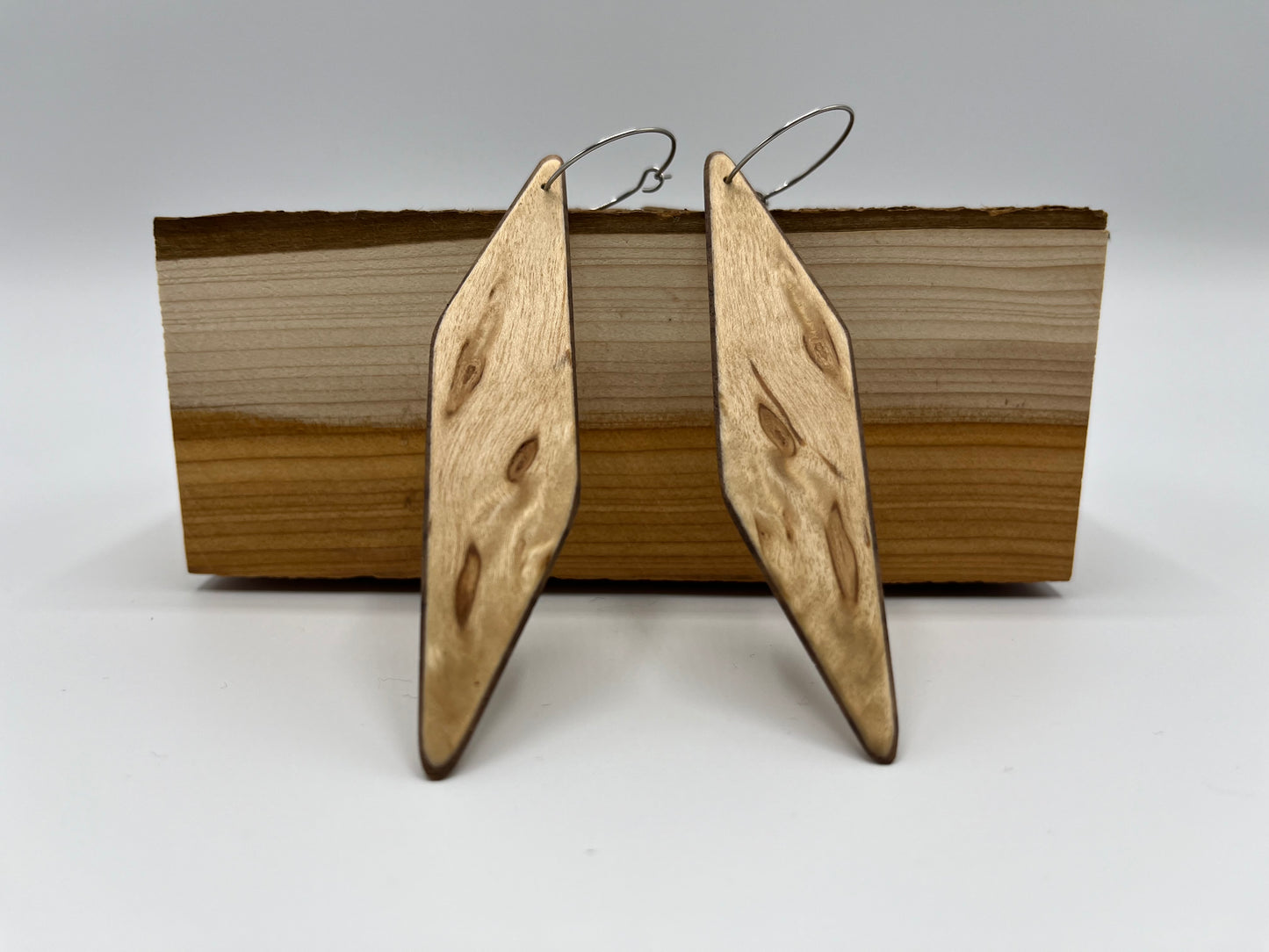 Elm & Walnut Rhomboids with Hoops