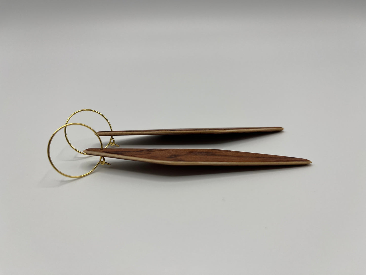 Rosewood & Linden Tree Rhomboids with Hoops