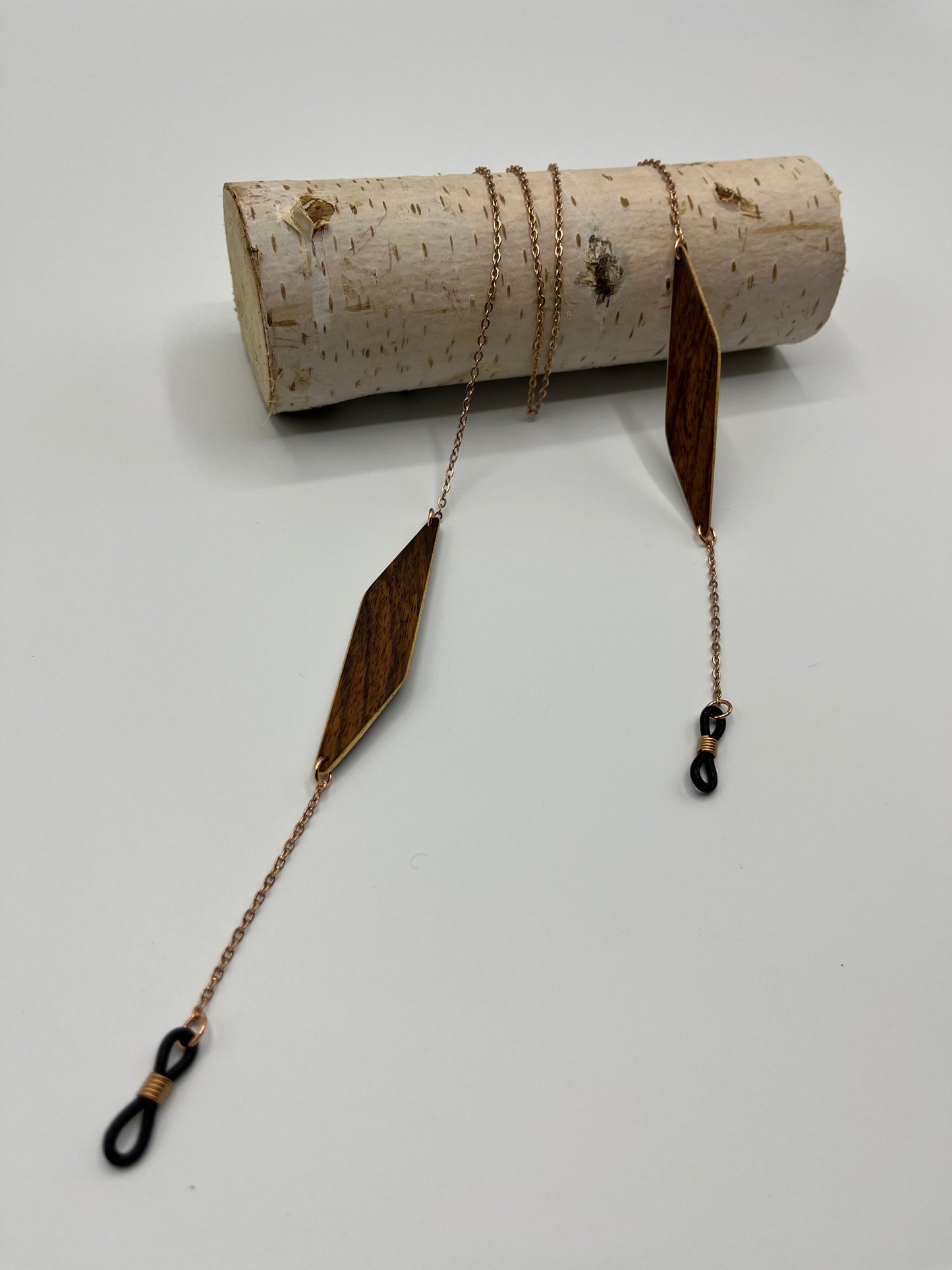 East Indian Rosewood & Abachi Glasses Chains
