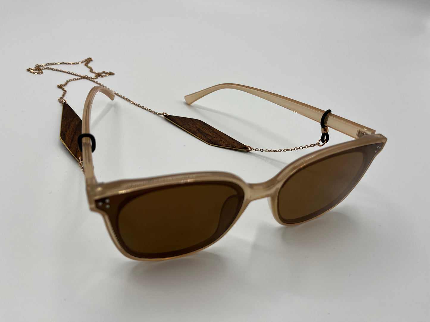 East Indian Rosewood & Abachi Glasses Chains