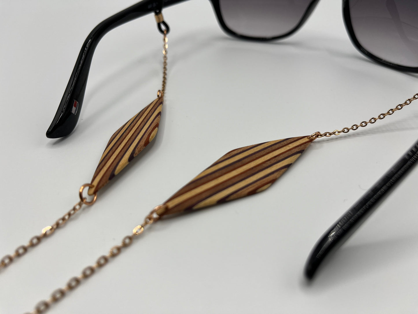 Padouk, Amaranth, Mahogany & Abachi Glasses Chains