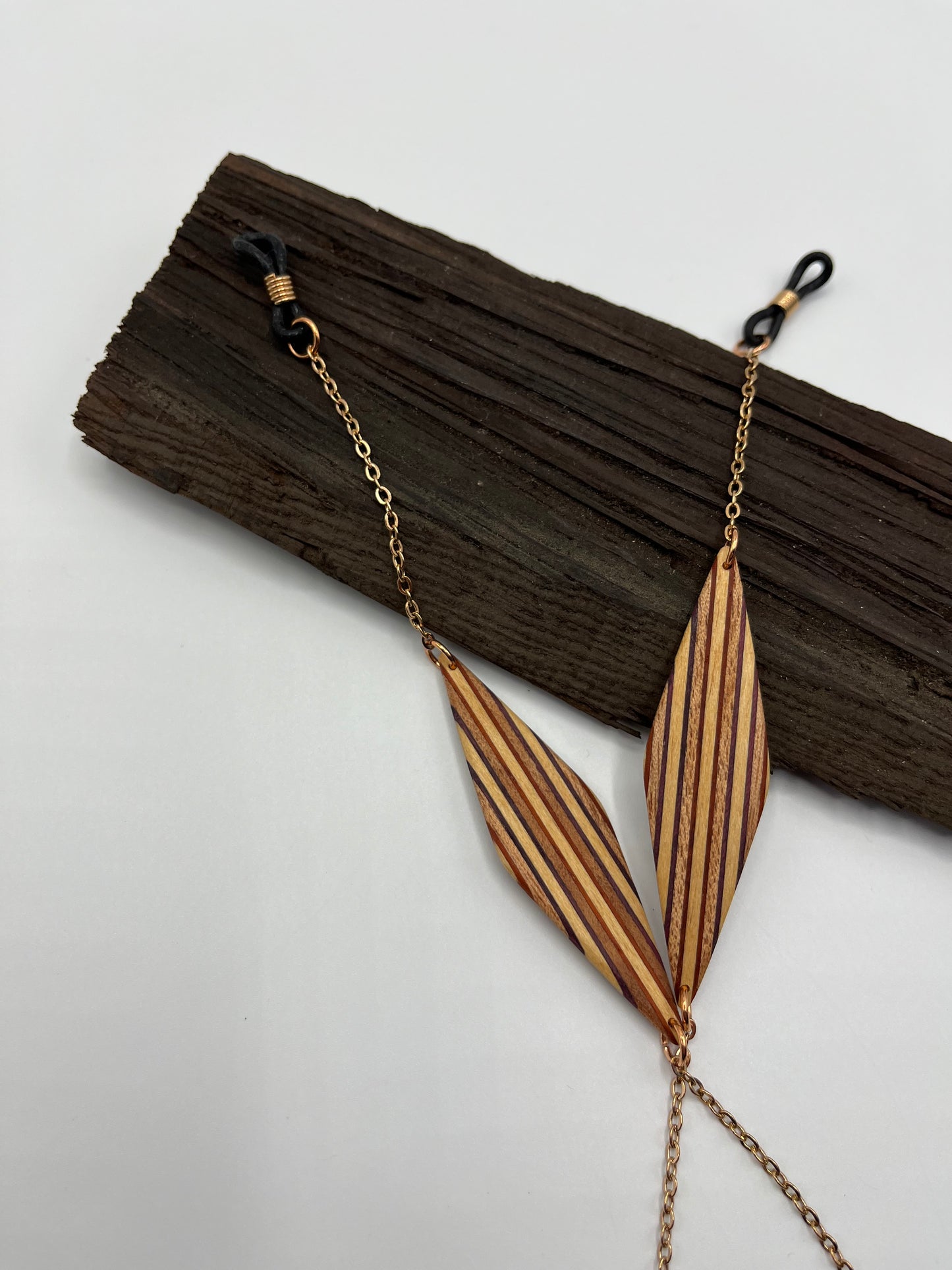 Padouk, Amaranth, Mahogany & Abachi Glasses Chains