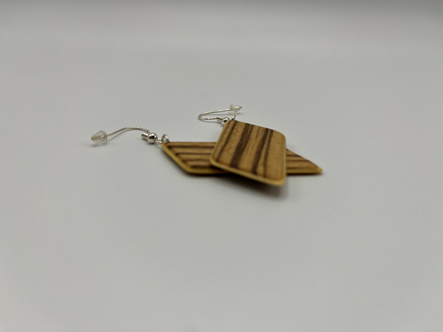 Zebrano & Abachi Rhomboids with Hooks