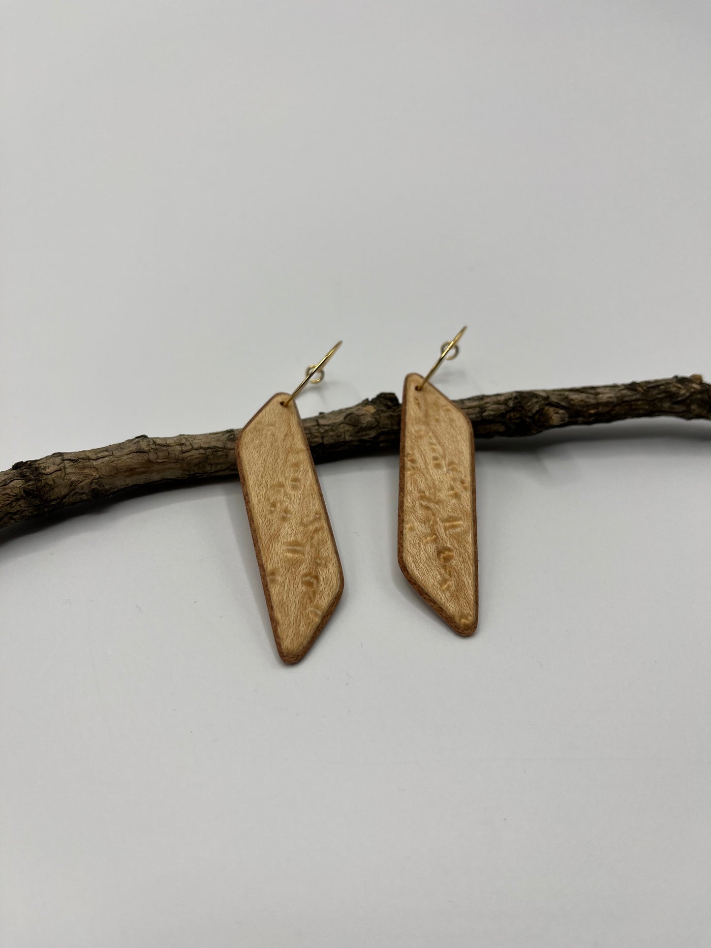 Bird's Eye Maple & Mahogany Rhomboids with Hoops