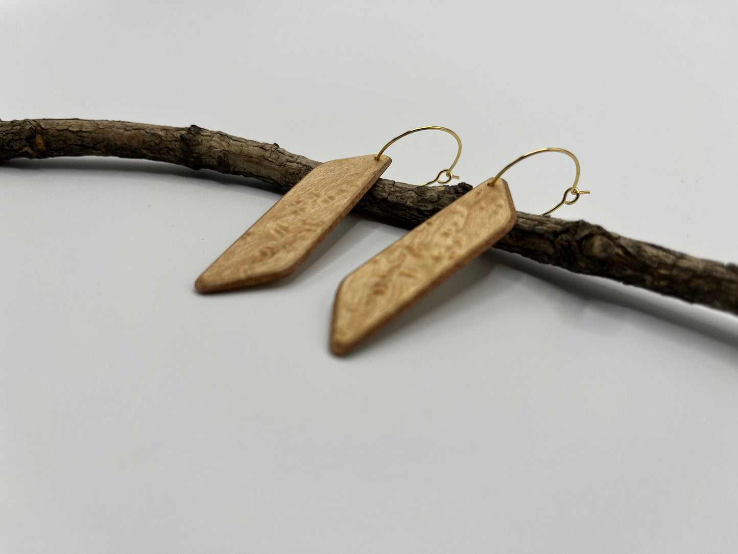 Bird's Eye Maple & Mahogany Rhomboids with Hoops