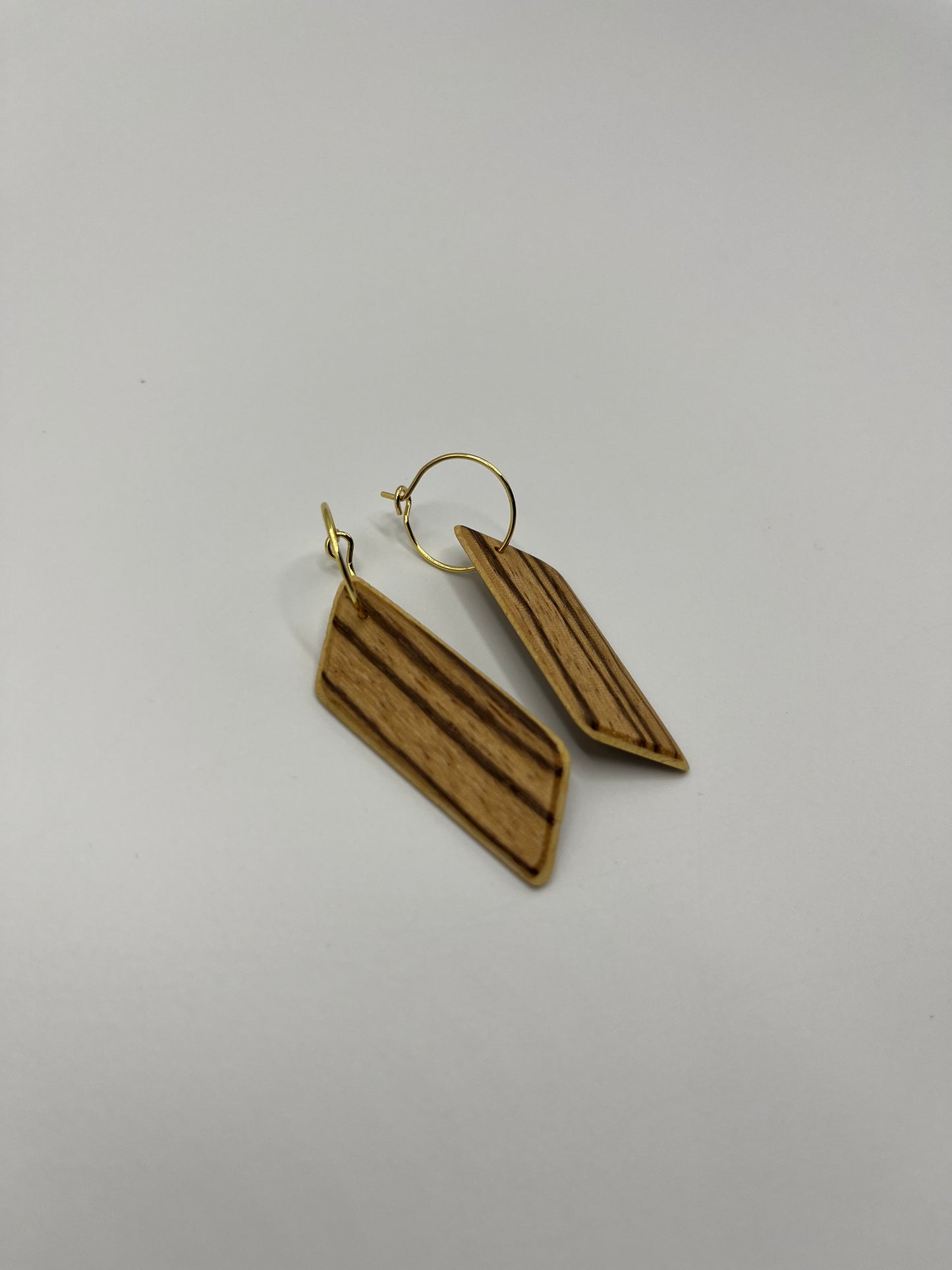 Zebrano & Abachi Rhomboids with Hoops