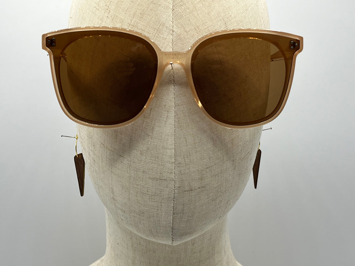Walnut & Abachi Triangles with Hoops