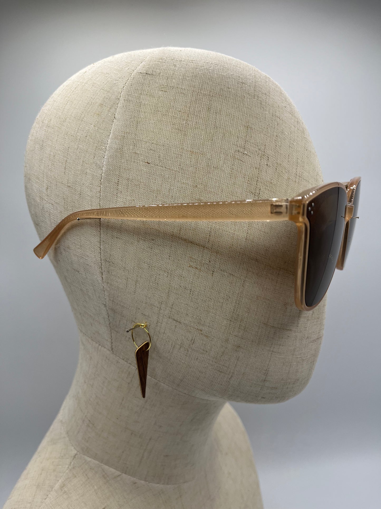 Walnut & Abachi Triangles with Hoops