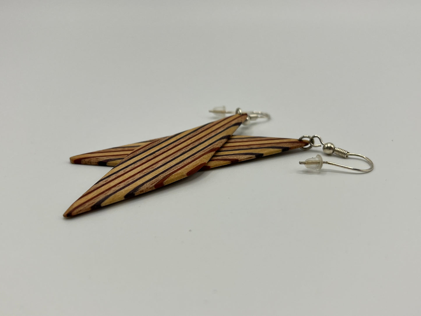 Padouk, Amaranth, Mahogani & Abachi Rhombuses with Hooks