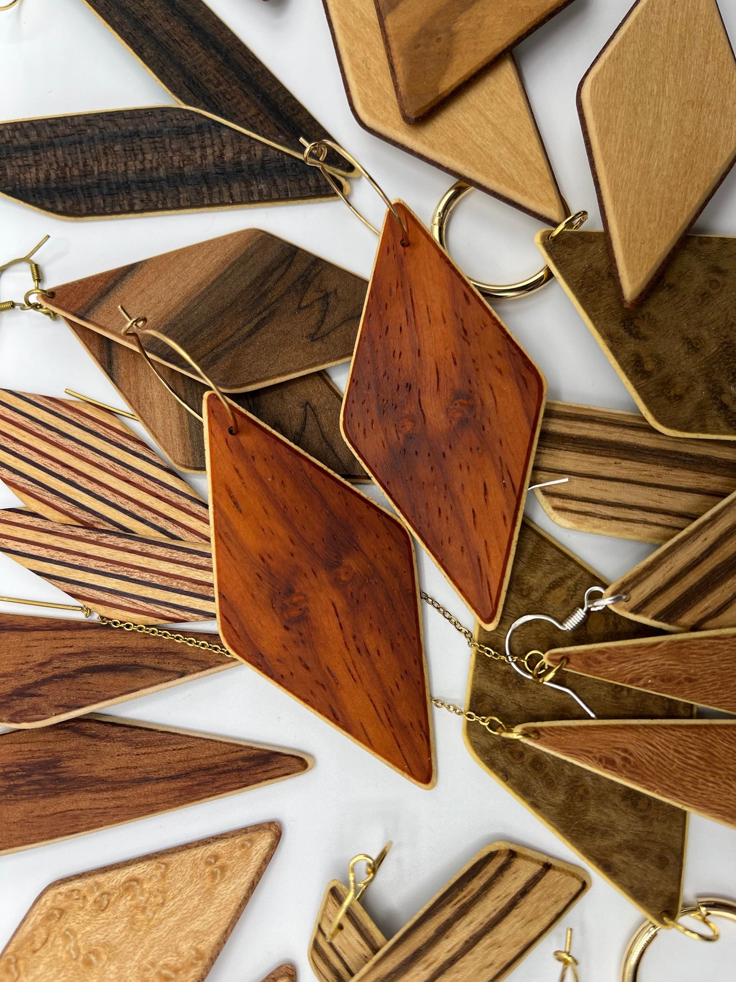 Natural Wood Earrings