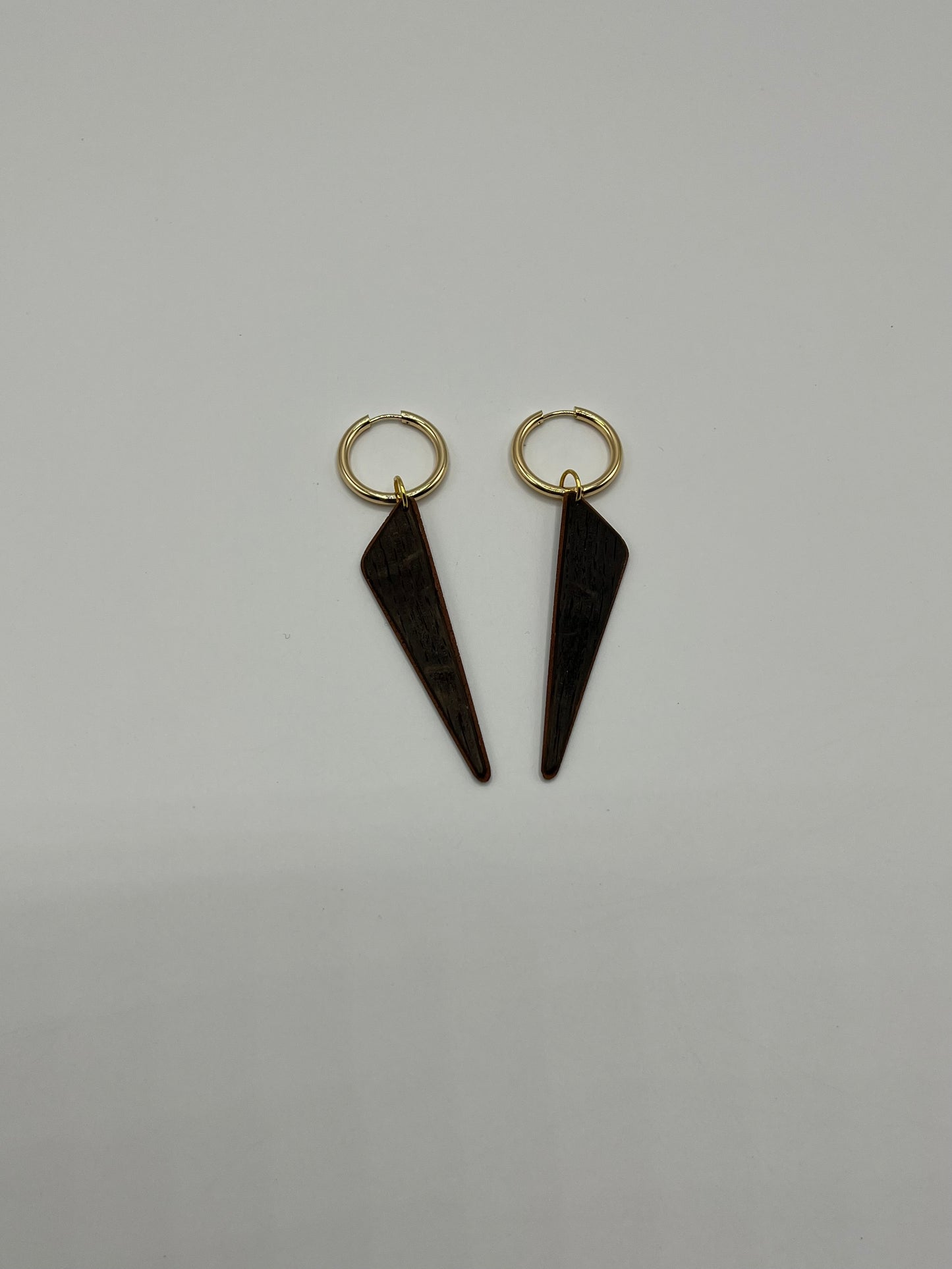 Smoked Oak & Mahogany Triangles with Chunky Creoles